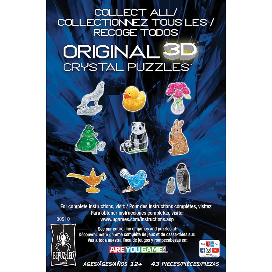 Amazon | BePuzzled | Thinker オリジナル 3D クリスタルパズル